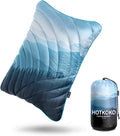 Camping PillowSupportive Compressible Travel Pillow Large Size Lightweight Camp Pillow with Storage Bag for CampingHikingBackpackingAirplane