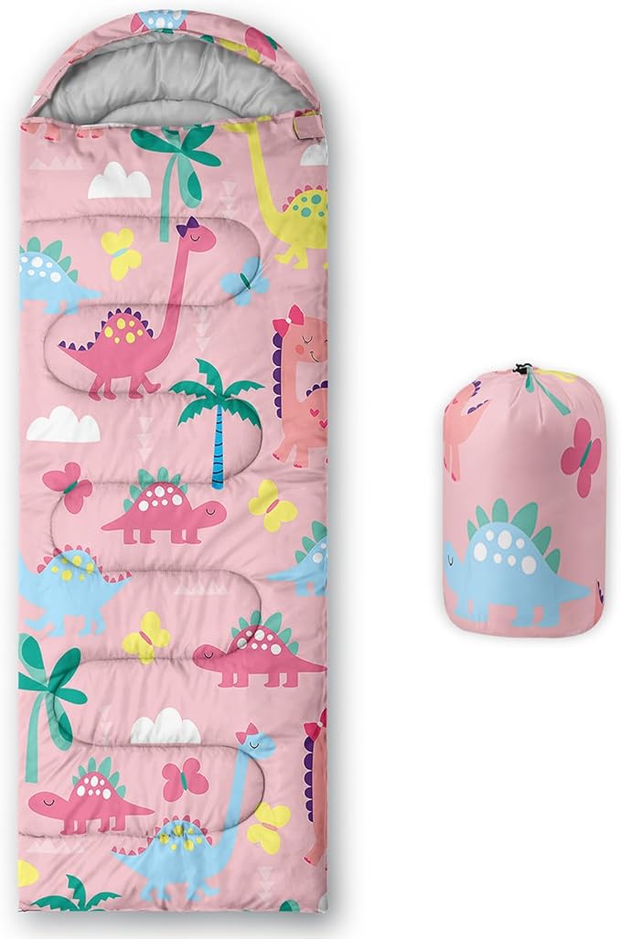 Axolotl Blue Sky Kids Sleeping Bag White Cloud Camping Bag in Warm Cold Weather for Girls Boys Natural Scenery Clouds Waterproof Backpacking for Traveling Outdoor Camping Gear Hiking Gear Equipment
