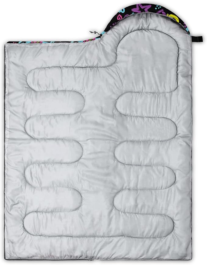 QOOMO Axolotl Cute Camping Sleeping Bags3 Season Warm &amp Cool WeatherLightweightWaterproof Sleeping Bags for Adults &amp KidsTravelingand Outdoors