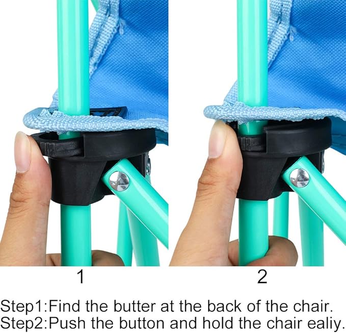 KABOER Kids Outdoor Folding Lawn and Camping Chair with Cup Holder and Carrying Bag Children's Camping Chairs