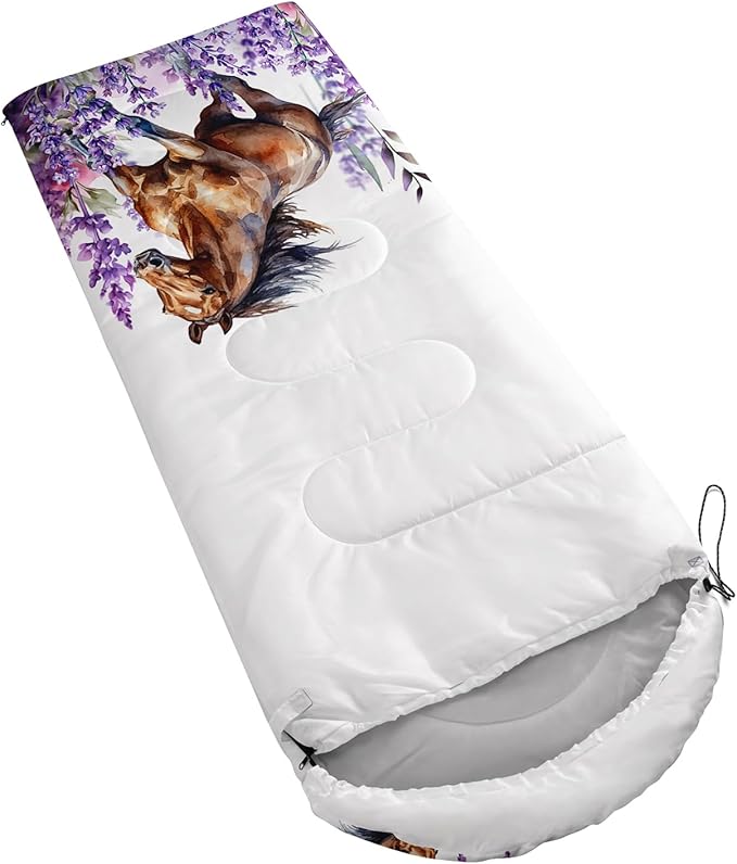 AILONEN Cartoon Camping Sleeping Bag for Boys Girls AdultsLightweight &amp Waterproof3 Season Warm &amp Cold WeatherPortablePrinted Sleeping BagTravelingCampingHiking