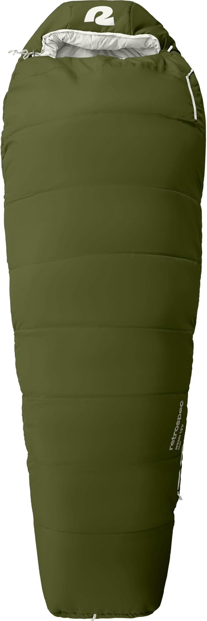 Retrospec Dream Mummy Sleeping Bag - 5 15 &amp 30°F Cold Weather Camping &amp Travel Essential Gear with Water - Resistant Shell &amp Synthetic Fill - Zippered Pocket &amp Stuff Sack