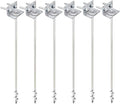Ground Anchors Screw In - 24 Set of 468 with Brackets and Drill Bit - Earth Anchors - Mobile Home Anchors - Storage Shed Anchor Kit - Swing Set Anchors for Metal Swing Set - Playset Anchors - Ties