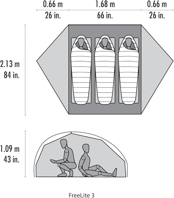 MSR Freelite 3-Person Ultralight Backpacking Tent