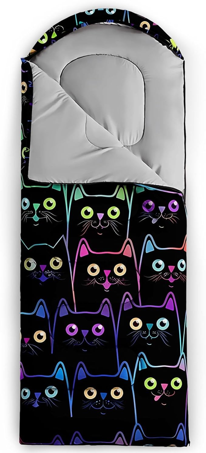 Kids Sleeping Bag for Boys GirlsBasketball Print-Lightweight Warm Portable Outdoor Indoor-Waterproof Cold Weather Resistant Sleeping Bag for Camping Hiking