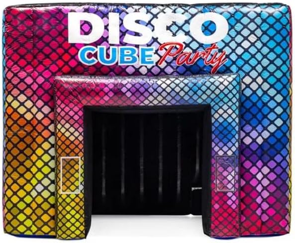 Inflatable Disco Nightclub Tent Led Lighting Mobile Colorful Portable Inflatable House Tent for Party Event （16.5x15ft with Blower ）