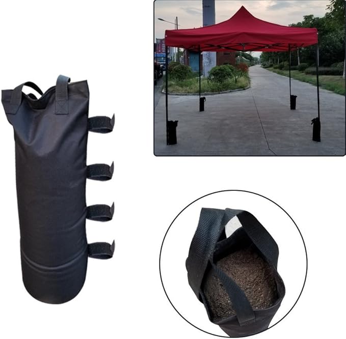 PlayDo Waterproof Black Sandbag for Teardrop Trailer Awning Car SUV Awning Tent Sun Shelter