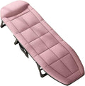 Lounge Outdoor Folding Deck Chair with 5 Level Adjustable Recliner Bed Padded Cushion Portable Camp Bed for Beach and Garden 185 * 65cm (175 * 60cm)