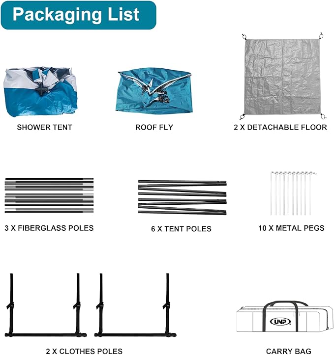 Shower Tent Outdoor Camping Privacy Shelter-Dressing Changing Room-Portable Toilet Tent for Hiking Sun Shelter Picnic Fishing