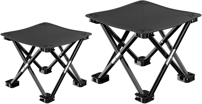Camping Chairs Camping Stool Folding Samll Chair Portable Stool for Camping Fishing Hiking Gardening Camping Chair with Carry Bag