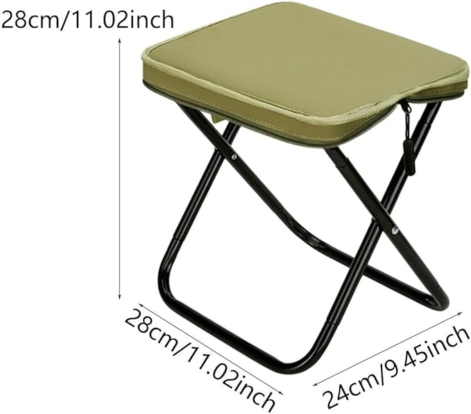 Folding Stool Footstool Compact Packable Frame Camping Furniture Picnic Chair Seat Portable Camping Stool for Travel Lounge