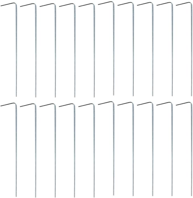 40Pcs Heavy Duty Tent Stakes for Camping Garden Ground Pegs Shape Design for Canopies and Tarps Wind Resistant Outdoor Accessories