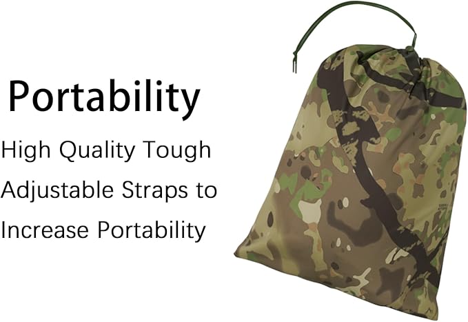 Poncho Liner Military Outdoor Camping Blanket for Travel Beach Grass Picnic Car Emergency Outdoor Survival