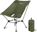MOON LENCE Portable Camping Chair Plus Larger &amp Roomier Compact and Lightweight Still Folding Chair for Backpacking &amp Hiking 330Lbs Capacity (Moss Green)