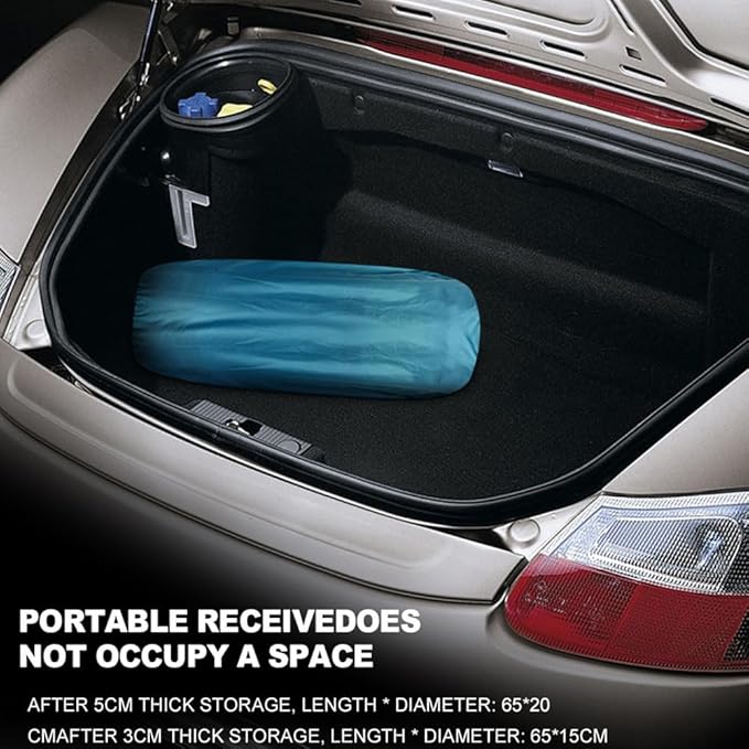Car Air Mattress for Travel - Folding Double Sleeping Bed for SUV Multi-Functional Portable Camping Equipment