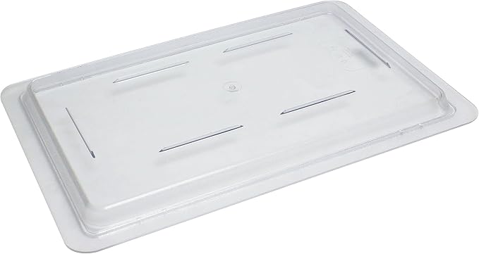 TrueCraftware- 12 x 18 Half Size Food Storage Box Lid Clear Polycarbonate- Food Storage Container Cover Meal Prep Food Storage Lid for Home Cafeteria Kitchen Pantry Organization Dishwasher Safe