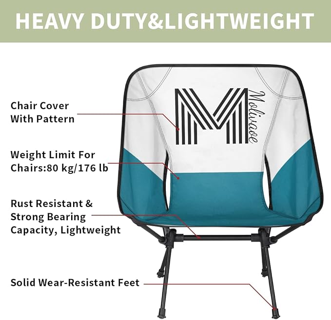 Personalized Camping Chair Portable Backpacking Chair with Side Pocket Custom Folding Camp Chairs with Name Initial Lightweight Compact Customized Outdoor Chairs