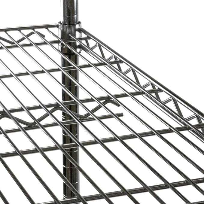 SI Shelving Inc. 44 h Chrome Wire Shelving Posts 4 Count