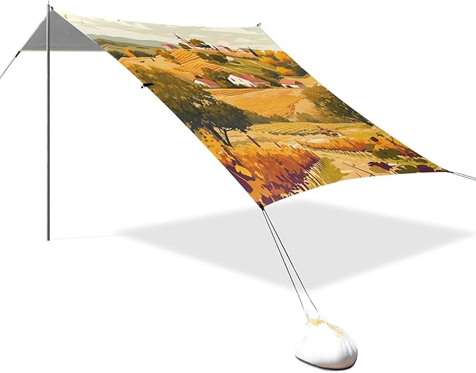 Camping Sun Shelters Autumn Fields Beach Canopy 126 * 110.2in