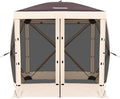 Tecoom 6x6ft Pop Up Gazebo Tent 4-Sided Canopy Shelter Tent with Mesh Windows for Camping Portable Large Shade Tents with Siedwalls Carrying Bag and Stakes for Outdoor Garden Lawn and Backyard