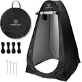 Portable Pop-Up Privacy Tent – Black/Green &amp Carry Bag. Outdoor Shower Toilet and Changing shelter. Water-Repellent Compact UV-Protective. Privacy Tent for Camping Beach Hiking and Festival