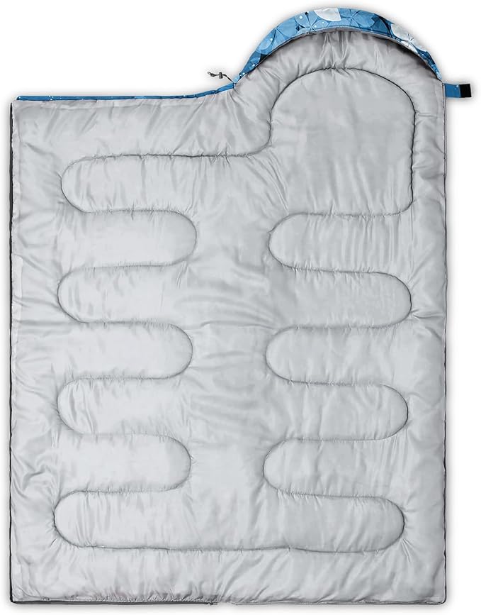 QOOMO Camping Sleeping Bags3 Season Warm &amp Cool WeatherLightweightWaterproof Sleeping Bags for Adults &amp KidsTravelingand OutdoorsCamping Gear Equipment