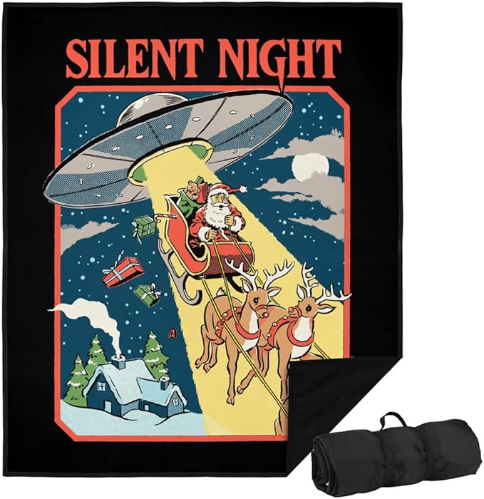 LOGOVISION Steven Rhodes Silent Night Outdoor Blanket for Picnic Beach Camping Park Tailgate 50x60