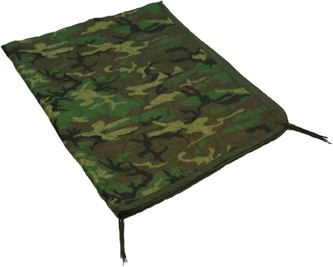 US Military Poncho Liner Woodland Camo