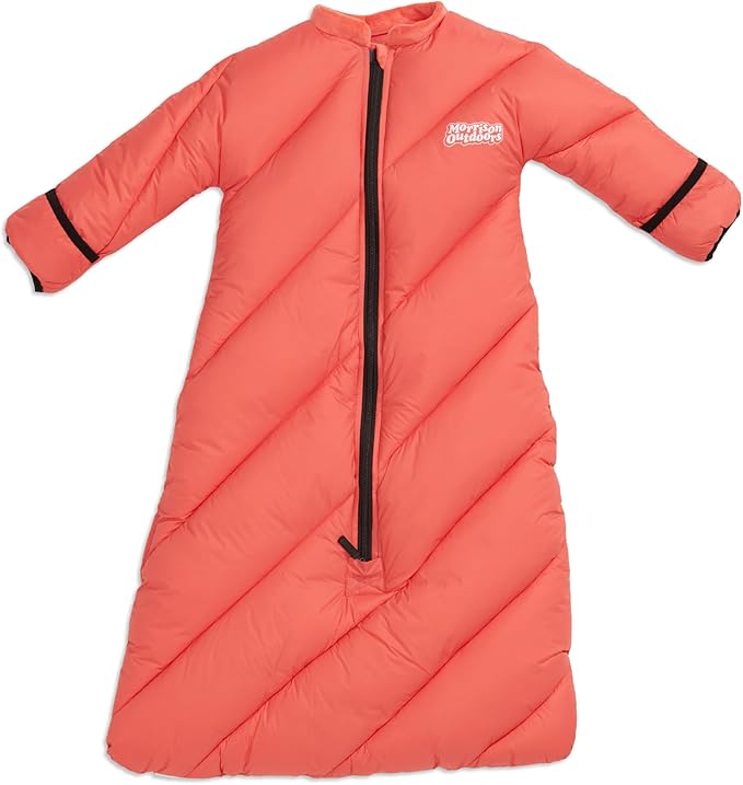 Morrison Outdoors Little Mo 40° Baby Sleeping Bag (6-18 Months) The Camping Sleeping Bag for Babies and Toddlers with Adjustable Open-and-Close Cuffs and Thick Lofty Insulation.