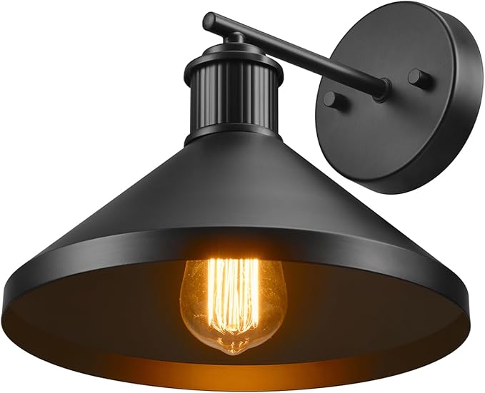 Globe Electric 60000170 1-Light Outdoor Wall Sconce Matte Black