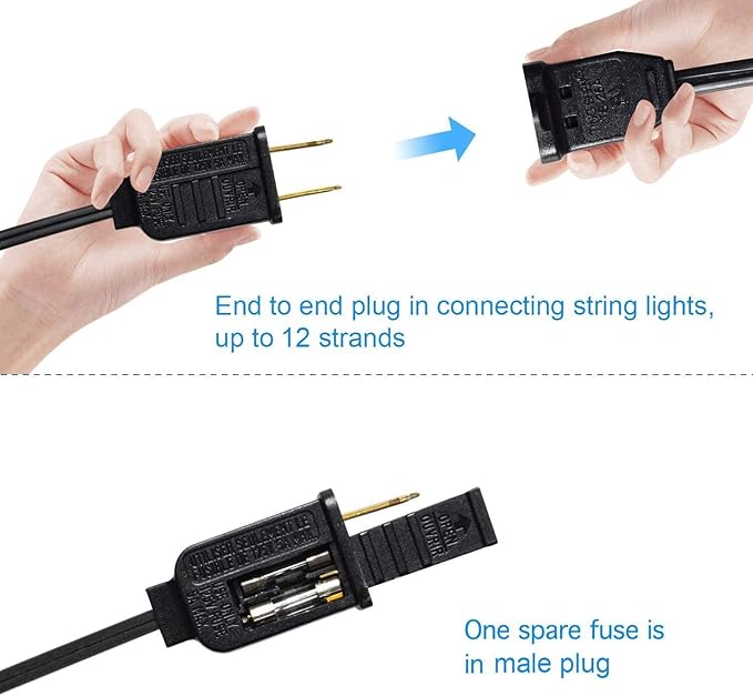Banord 102FT Outdoor String Lights Waterproof Patio Lights with 35 Shatterproof LED Bulb Hanging Light String Black String Light Vintage Party Lights for Garden Backyard Porch Cafe Deck Wedding