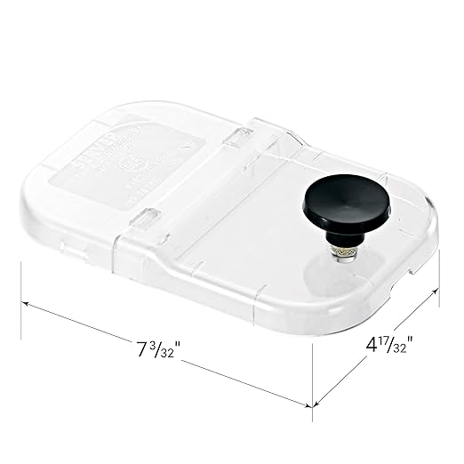 Server Products 80310 Clear Plastic Fountain Jar Hinged Lid for Condiment Dispenser Jars Compatible with Standard Server Fountain Jars