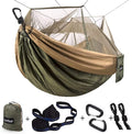 Sunyear Camping Hammock Portable Single &amp Double Hammock with Net 2 Person Hammock Tent with 2 * 10ft Straps Best for Outdoor Hiking Survival Travel