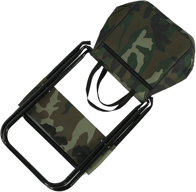 Drfeify Convenient Foldable Outdoor Camping Fishing Chair with Storage Bag Portable Folding Seat for Sports &amp Outdoor Activities