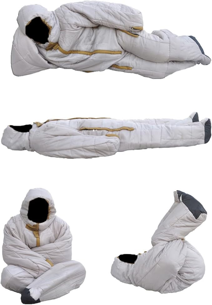 Outdoor Camping Sleeping Bag Adult Winter Thicken Indoor Warm Humanoid Split-Leg Mummy Sleeping Bags Walkable