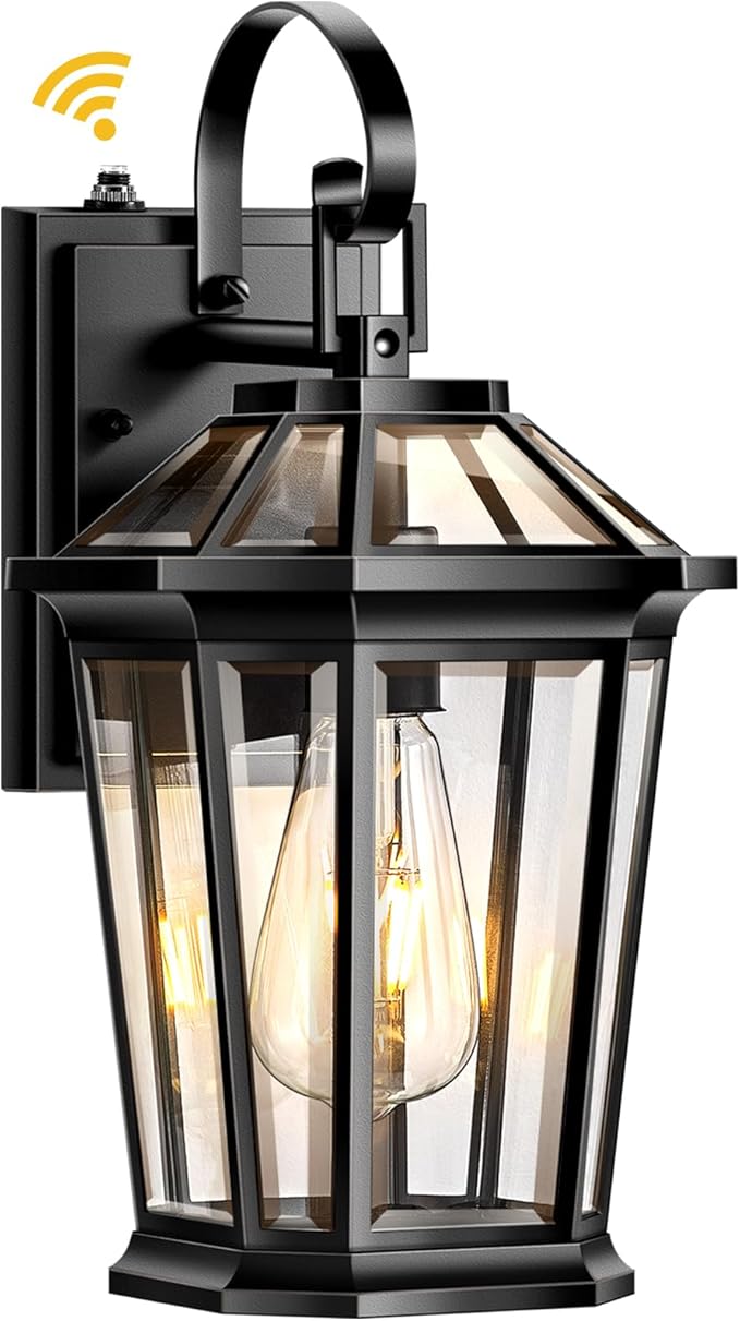 VIANIS Dusk to Dawn Exterior Light Fixture Waterproof Outdoor Wall Sconce Porch Light for House 100% Anti-Rust Aluminum Outside House Lights Farmhouse Coach Lantern for Porch Garage Front Door