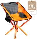 Campster2 Folding Camping Chair – Ultra Lightweight &amp Compact - Backpack Chair - 265 lbs Capacity – Comfortable Folding Chair with Carrying Bag - Ideal for Beach Hiking &amp Outdoor Use Orange