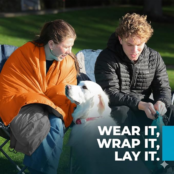 Puffy Blanket for Cold Weather - Down Camping Blanket with Sustainable Insulation Lightweight &amp Warm Outdoor Camping Quilt Water-Resistant Compact &amp Packable