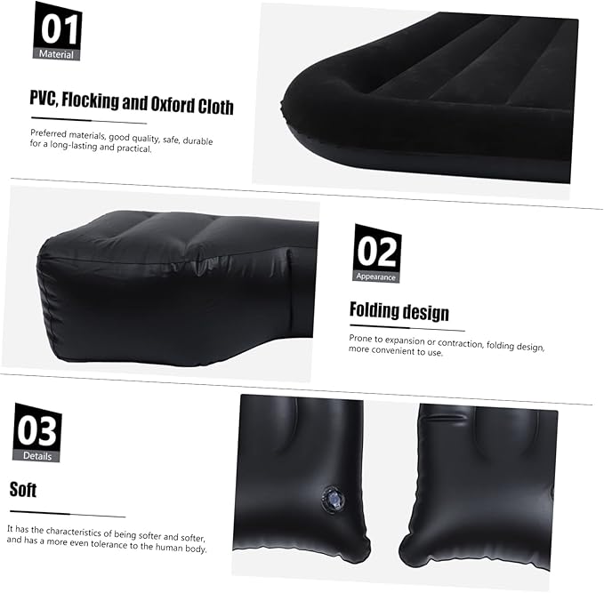 balacoo 1Set Inflatable for Car Outdoor Air Mattress for SUV Travel Comfortable Easy to Use Sleeping for Camping Road Trips