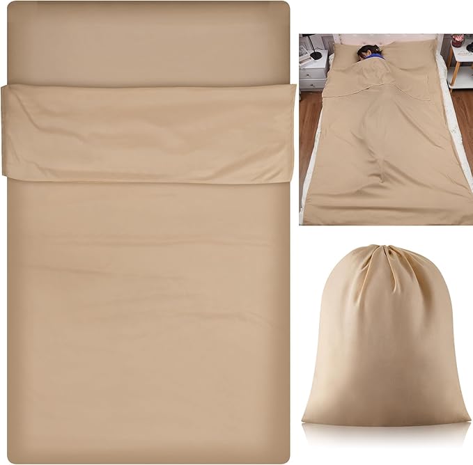 Irenare Self Tan Sleep Sack Reusable Body Self Tanners Lightweight Breathable Tanning Sleeping Sac for Bed Travel Sleeping Bag
