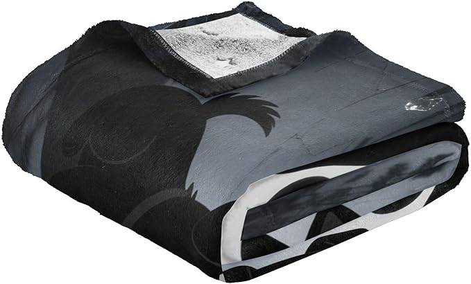 Throw Blankets For Couch Mysterious Dark Night Black Dog Girl Throw Blanket 50'' x 70''