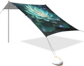 Beach Tent Sun Shelter Glowing Lotus Lightweight &amp Easy Setup Beach Shade Canopy for Camping Fishing