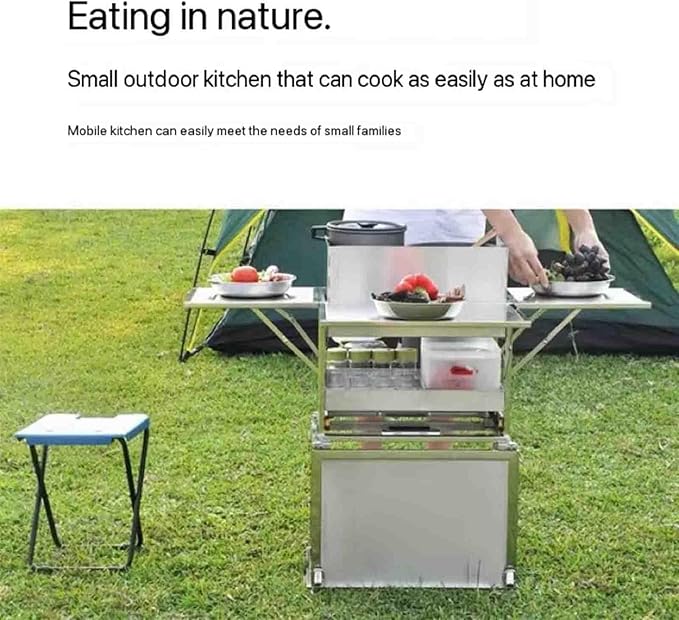 Outdoor Fold Car Mobile Kitchen ConsoleMobile Kitchen Outdoor Supplies Cooking Utensils Camping Picnicself-Driving Equipment