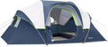 HIKERGARDEN 10 Person Camping Tent - Portable Easy Set Up Family Tent for Camp Windproof Fabric Dome Tent Outdoor for Hiking Backpacking Traveling-14'x11'x74in(H)