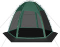 Screen Tent with Removable Floor Siebwin 11.8FT x11.8FT Six-Sided Gazebos with Mosquito Netting Sunproof Outdoor Canopy Tent for 6-8 People Family Backyard Party Outside Activities Green