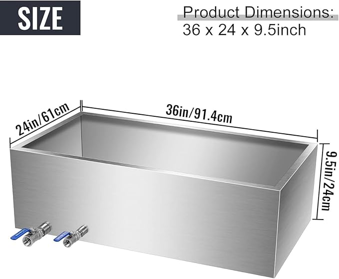 Maple Syrup Evaporator Pan Set - Premium Stainless Steel Maple Syrup Boiling Pan – One Heavy Duty Boiling For Maple Syrup Collection36Dx24Wx9.5H
