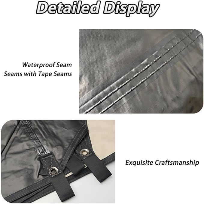 Car Side Awning Tent for VW Tiguan 2010-2025 SUV 5-Seater Oxford Fabric Camping Vehicle Side Sun Shelter Portable Tailgate ShelterBlack-2m Iron Rod Set