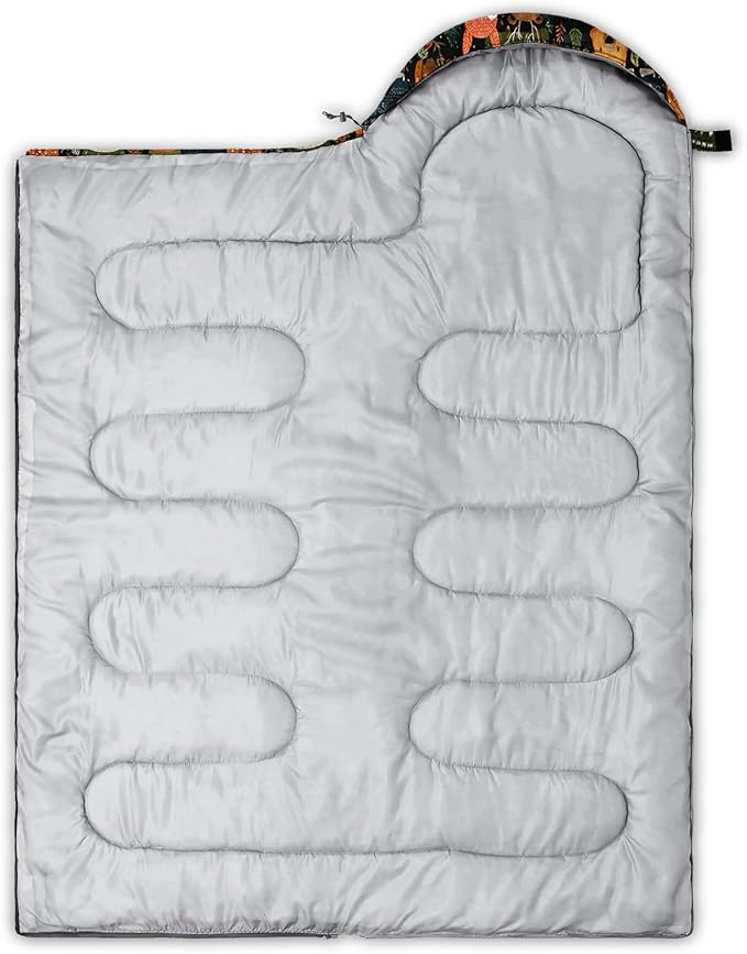 AILONEN Cartoon Camping Sleeping Bag for Boys Girls AdultsLightweight &amp Waterproof3 Season Warm &amp Cold WeatherPortablePrinted Sleeping BagTravelingCampingHiking