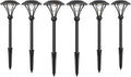 Low Voltage Pathway Lights 12V AC Landscape Lighting Kit 6PK Path Lights 1W LED Outdoor Hardwired 60 Lumen 3000K Warm White Walkway Lights with Connectors and Stakes