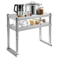 Stainless Steel Double Overshelf 12 X 30 Commercial Double Overshelf 2 Tier for Prep and Work Table in Kitchen Restaurant and Home